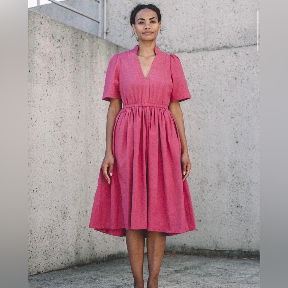 ISO Aliya Wanek Jorja Dress - Fuchsia XS
